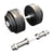 167kg Cast Iron Adjustable Spin Lock Olympic Dumbbell Set (Package Price)