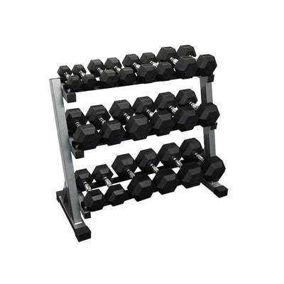 3 tier dumbbell rack (113cm wide)