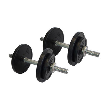 20kg Rubber Adjustable Standard Dumbbell Set (Package Price)