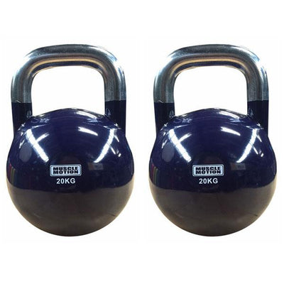 Pair of 20kg Competition Kettlebells - Purple (PACKAGE PRICE)