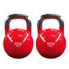 Pair of 32kg Competition Kettlebells - Red (PACKAGE PRICE)