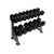 10kg - 25kg Muscle Motion Rubber Fixed Dumbbells Package  7 Pairs Including Rack (Package price)