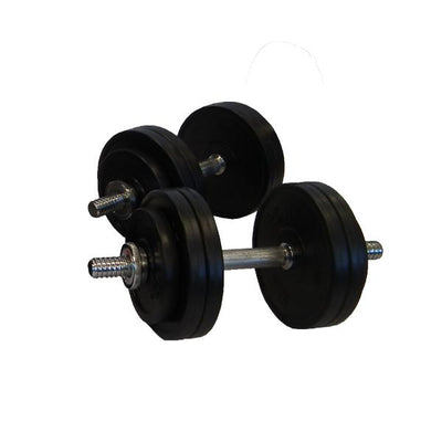 30kg Rubber Adjustable Standard Dumbbell Set (Package Price)