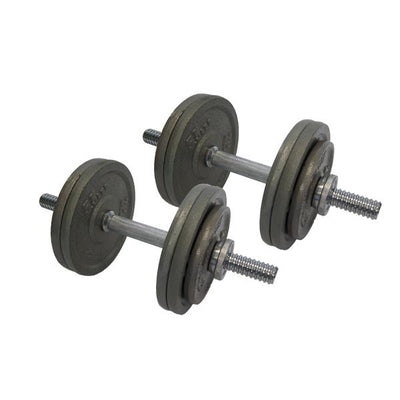 30kg Cast Iron Adjustable Standard Dumbbell Set (Package Price)