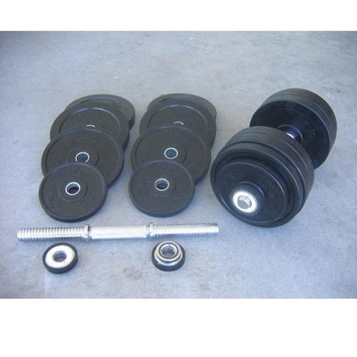 60kg Rubber Adjustable Standard Dumbbell Set (Package Price)