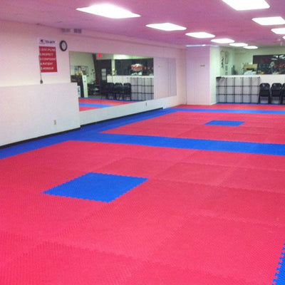 10 x Interlock Martial Arts Dual Colour EVA 2cm Flooring (Package price)