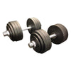 87kg Cast Iron Adjustable Spin Lock Olympic Dumbbell Set (Package Price)