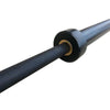 Black Zinc Olympic Barbell, Rated 2000lbs