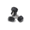 Pair of 10kg Rubber Hex Dumbbells