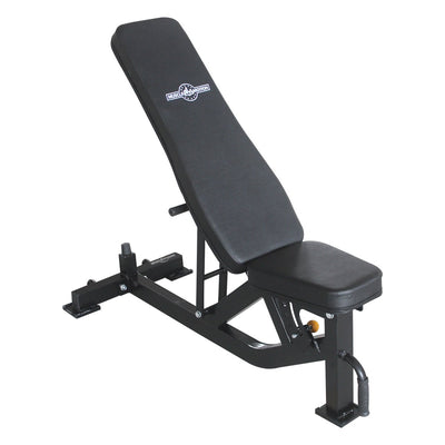 Black Adjustable Flat to Incline Bench (Rating Certified)