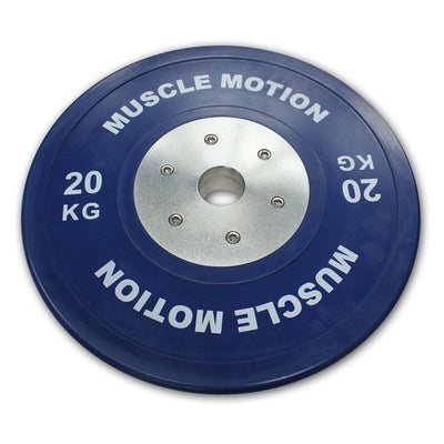 Pair of 20kg Elite Bumper Plates - Blue (SALE ITEM)