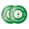 Pair of 10kg Elite Bumper Plates - Green (SALE ITEM)