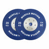 Pair of 20kg Elite Bumper Plates - Blue (SALE ITEM)