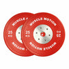 Pair of 25kg Elite Bumper Plates - Red (SALE ITEM)