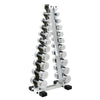 1kg to 10kg Chrome Dumbbells set  Including Rack - 10 Pairs (Package Price)