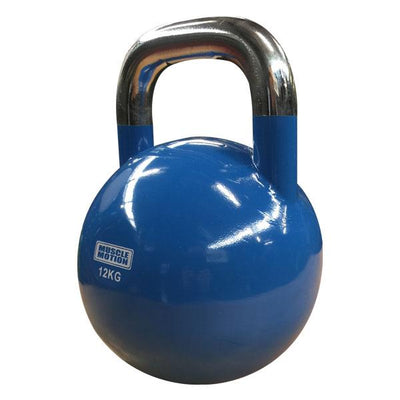 Pair of 12kg Competition Kettlebells - Blue (PACKAGE PRICE)