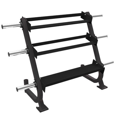 All in One 3 tier rack for dumbbell kettlebbell weight bar