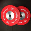 Pair of 25kg Elite Bumper Plates - Red (SALE ITEM)