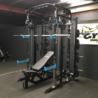 3 in 1 functional trainer - smith - rack with weights  barbell & bench combo (package price)