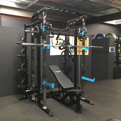 3 in 1 functional trainer - smith - rack with weights  barbell & bench combo (package price)