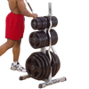 Body Solid Olympic Plate Tree and Bar Holder