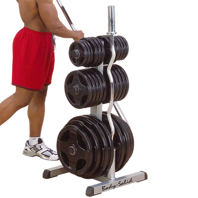 Body Solid Olympic Plate Tree and Bar Holder