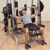 Body Solid Package Deal 3 - Smith Machine  FID Bench  Lat Pulldown  Olympic Bar and 105kg Olympic Weights (Package price)