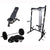 Package Deal_Half Rack  High Low Pulley   Flat to Incline  Bench  Olympic Bar and 145kg Olympic Weights (Package price)