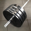 100kg Budget Black Bumper Plate Set (Package Price)