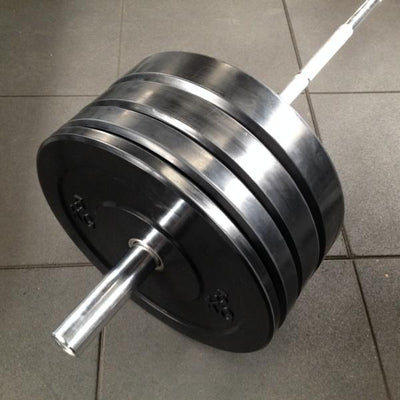 70kg Budget Black Bumper Plate Set (Package Price)