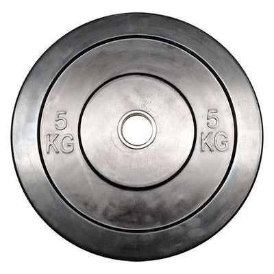 Pair of 5kg Budget Black Bumper Plates