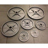 Pair of 5kg Cast Iron Machined Olympic Plates