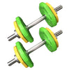 20kg Rubber Coloured Adjustable Standard Dumbbell Set (Package Price)