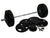 140kg Rubber Olympic Barbell Set