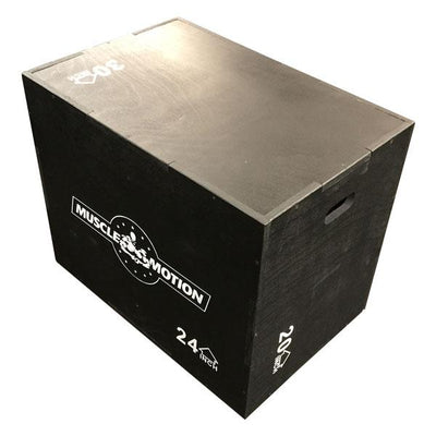 3 in 1 Wooden Plyometric Box BLACK (SALE ITEM)