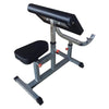 Adjustable Silver Preacher Curl Bench