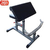 Adjustable Silver Preacher Curl Bench