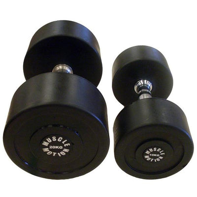 Prostyle Rubber Fixed Dumbbell Set  2.5kg to 25kg - 10 Pairs including Rack (Package price)