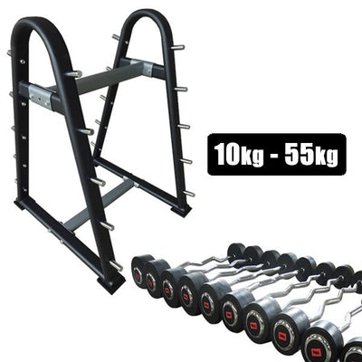 10 x Fixed Curl Bar Set  Including Rack (Package Price)