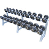 Prostyle Hammertone Fixed Dumbbell Set  10kg to 40kg - 10 Pairs including Rack (Package price)