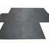 Commercial Rubber Gym Flooring Black with Blue fleck - 1m x 1m x 15mm