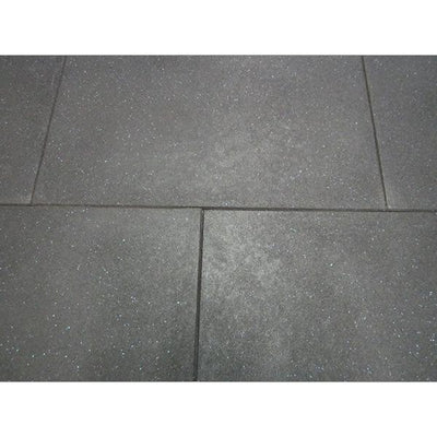 Commercial Rubber Gym Flooring Black with Blue fleck - 1m x 1m x 15mm