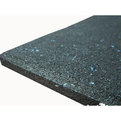 Commercial Rubber Gym Flooring Black with Blue fleck - 1m x 1m x 15mm