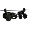 140kg Rubber Standard Barbell Dumbbell Set (Package Price)