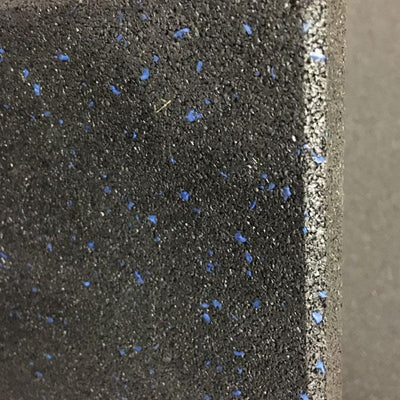 10 x Commercial Rubber Gym Flooring Black with Blue fleck (Package)