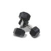 Pair of 2kg Rubber Hex Dumbbells