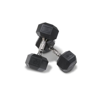 10kg - 40kg (7 pair) Rubber Hex Dumbbell Set with 3 Tier Rack (Package Price)