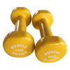 PAIR OF 1KG VINYL DUMBBELLS