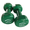 PAIR OF 3KG VINYL DUMBBELLS