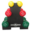 Vinyl Dumbbell Set 1kg  2kg & 3kg with Rack (Package Price)